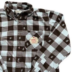 Magellan Outdoors Shiner‎ Beer Flannel Shirt Mens Small Button Down Plaid